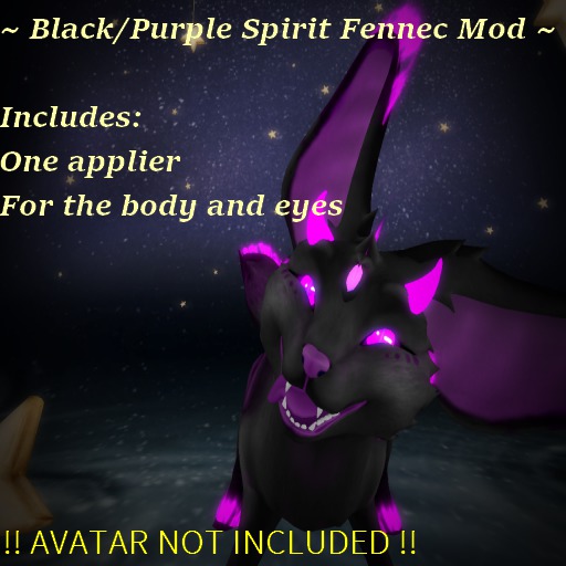 Black/Purple Spirit Fennec