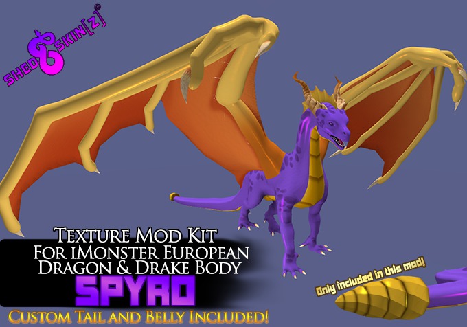 SHED_SKIN[Z] iMonster European Dragon SPYRO Mod