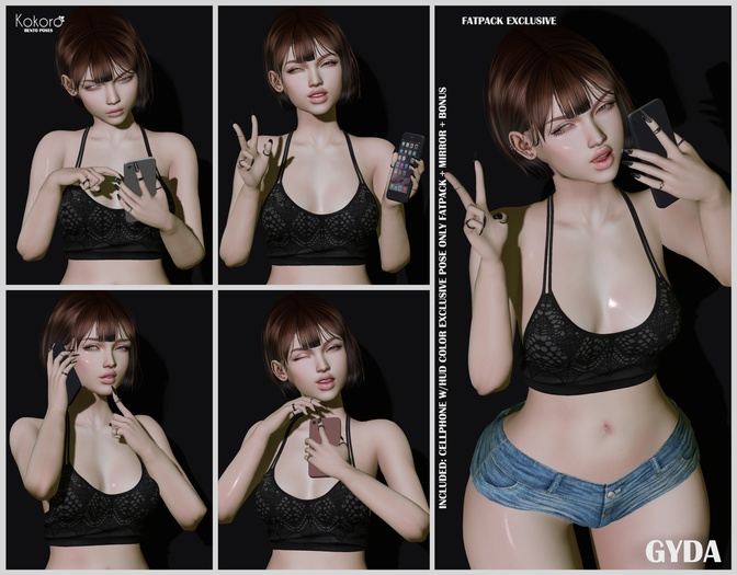 Kokoro Poses - Gyda - Fatpack (Bento Pose)