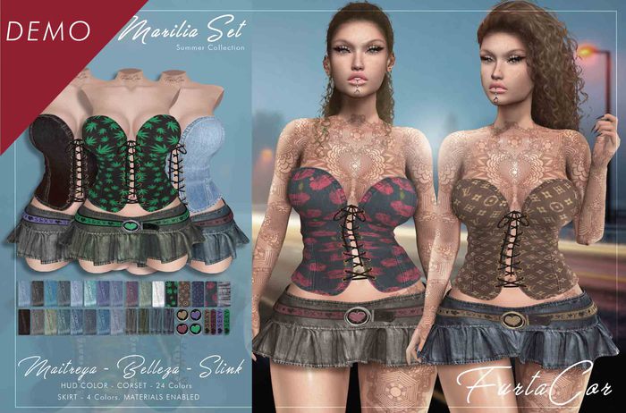 :::DEMO::::[FurtaCor Female] Marilia Set