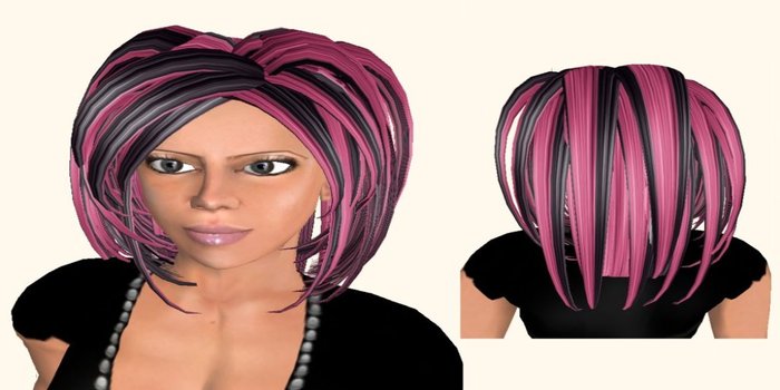 Multi Black Pink Prim Hair Boxed