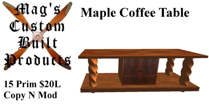 Maple Coffee Table boxed