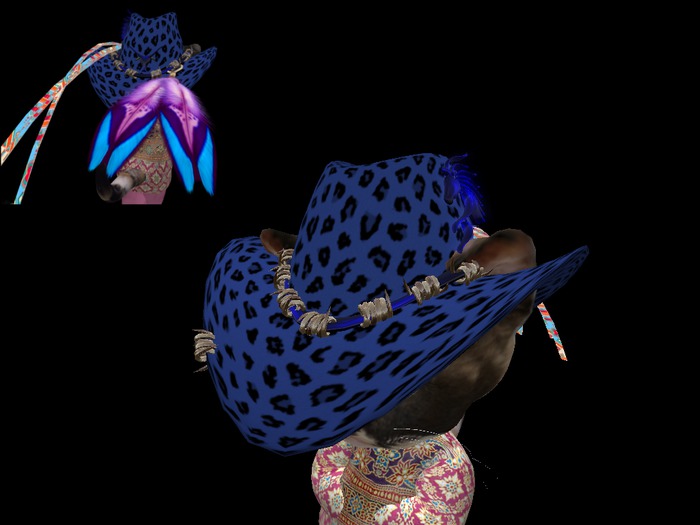Blue Leopard Hat Dinkie