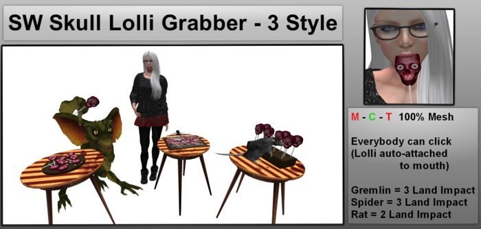 SW Skull Lollipop Grabber - 3 Style