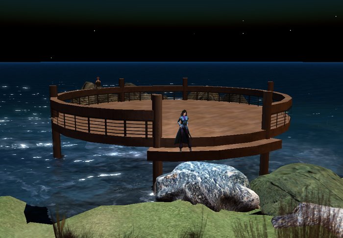 Dance deck with optional lamps