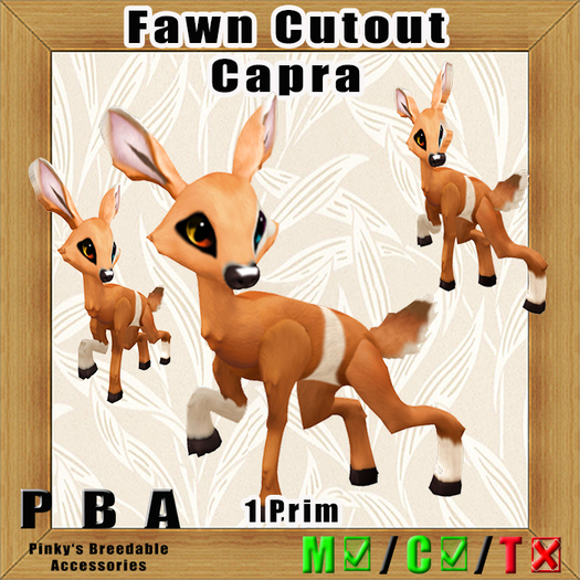 Fawn Cutout Capra