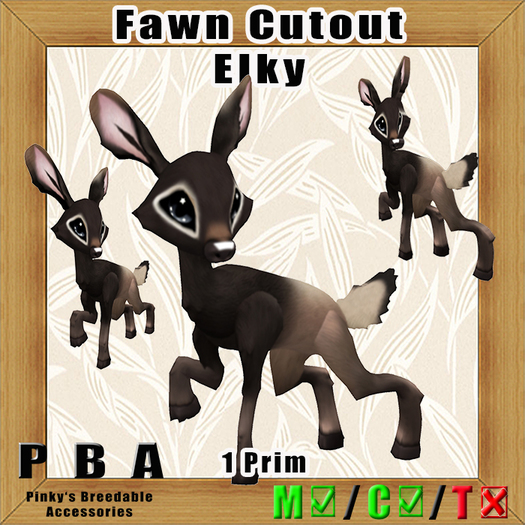 Fawn Cutout Elky