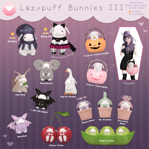 +Half-Deer+ Lazypuff Bunny III - Bling On RARE