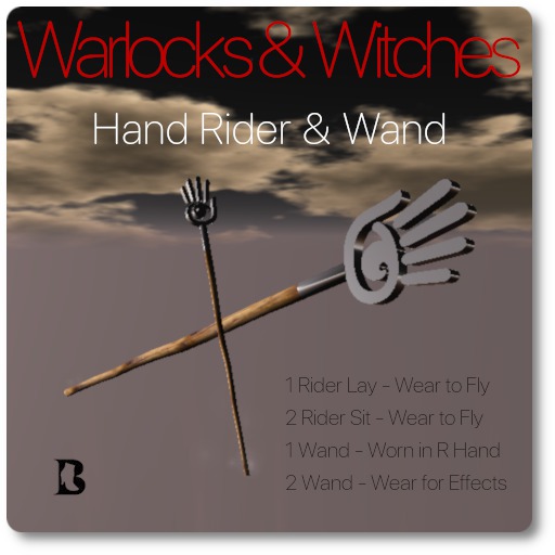 Warlocks & Witches Hand Riders & Wands 4AvatarsOnly