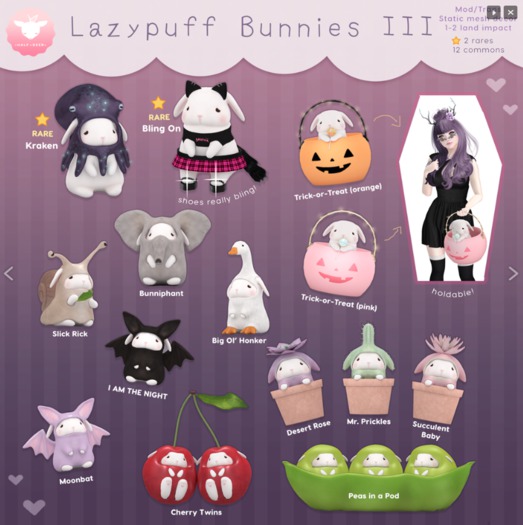+Half-Deer+ Lazypuff Bunny III - Bling On RARE