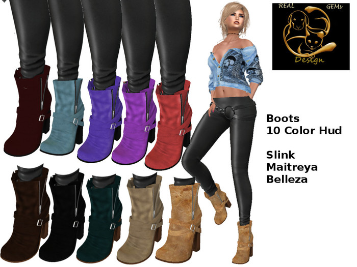 [RG] Ankle Chunky Boots BigPack (DemoBox)