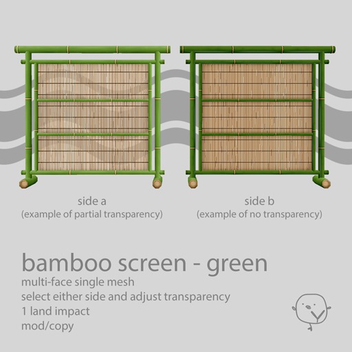 Yasyn - Bamboo Screen - Green