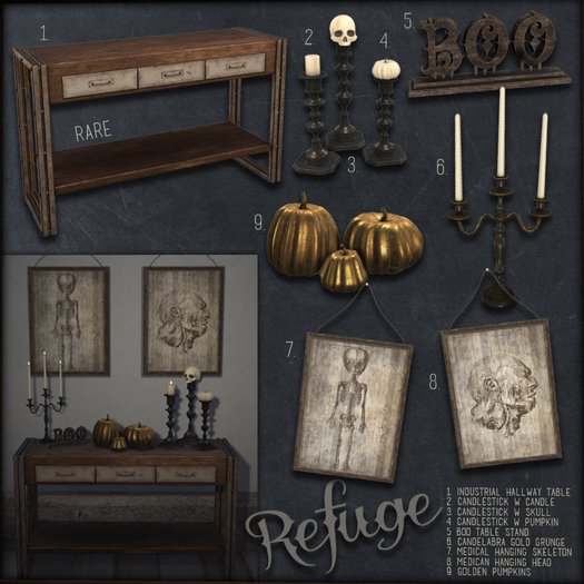 Second Life Marketplace - 5. Refuge - Boo Table Stand