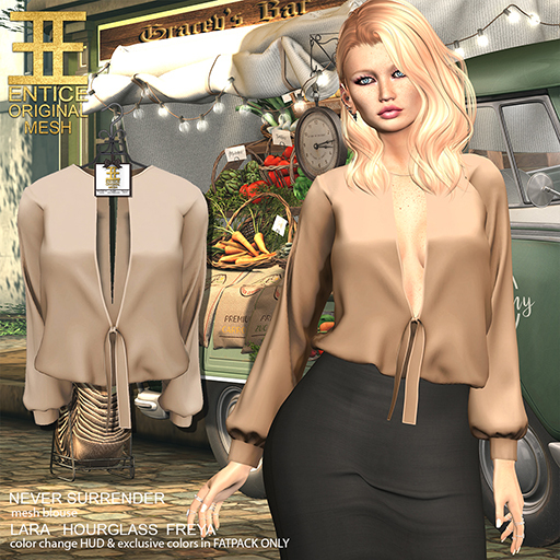 Entice - Never Surrender Top - Tan