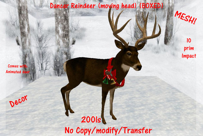 Dancer Reindeer (moving head) (BOXED)