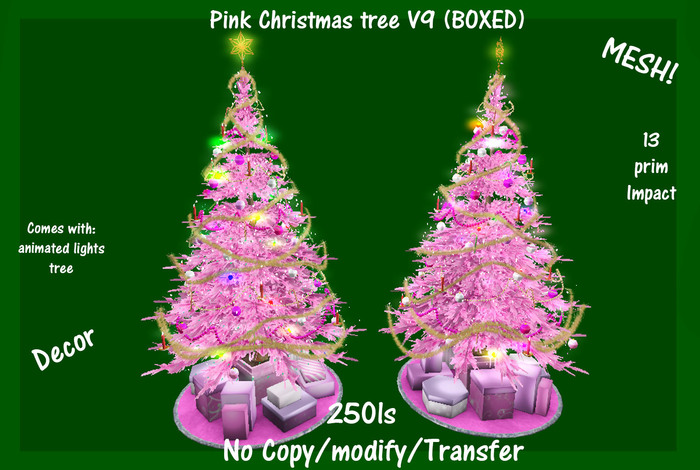 Pink Christmas tree V9 (BOXED)
