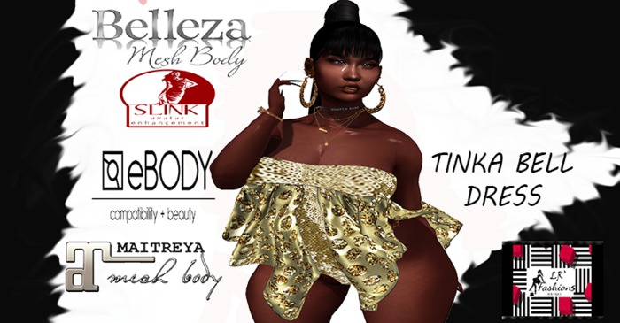 GOLD TINKA BELL DRESS