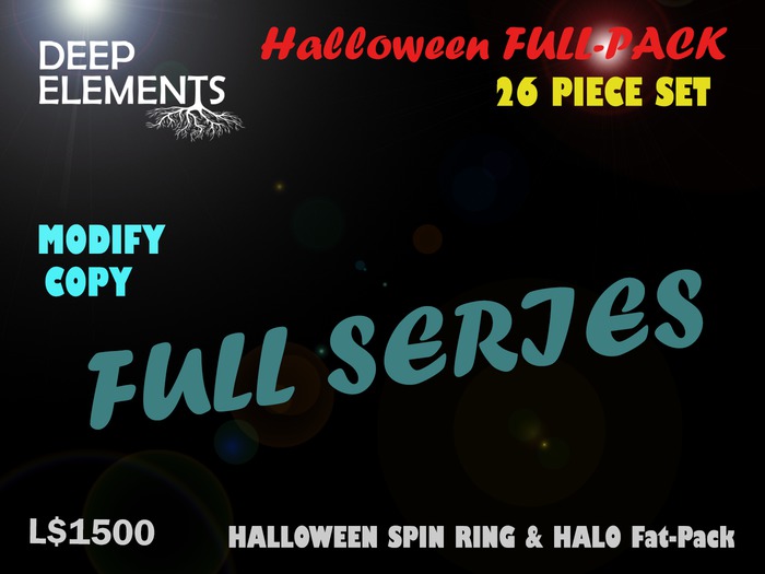 [DeepElements] : MEGA HALLOWEEN HALO & SPIN RING Fat-Pack