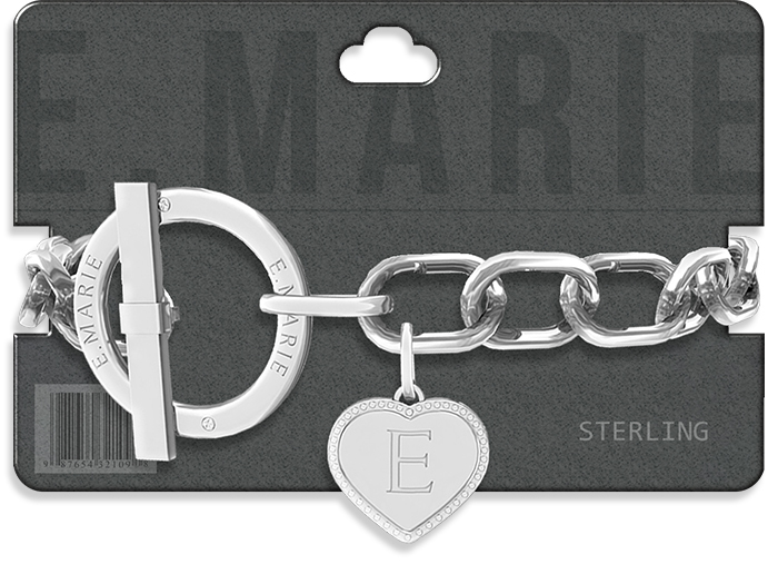 e.marie // Toggle Heart Bracelet - Sterling (wear to unpack)