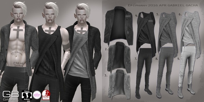 9.::GB::Biker Jean & boots / Lightgray