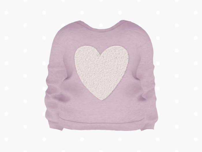 Bloom Heart Sweatshirt (Lilac)