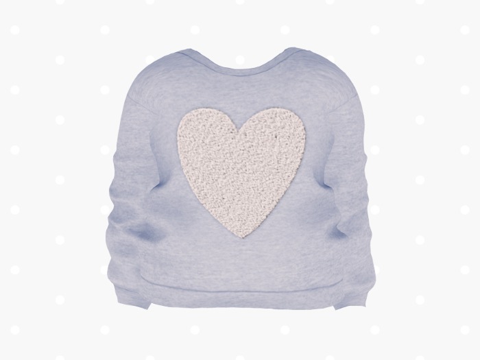 Bloom Heart Sweatshirt (Blue)