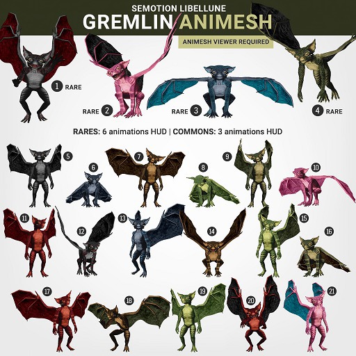 SEmotion Libellune Gremlin #2 RARE