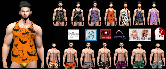 !OS! Shirt & Short Halloween 8 Colors