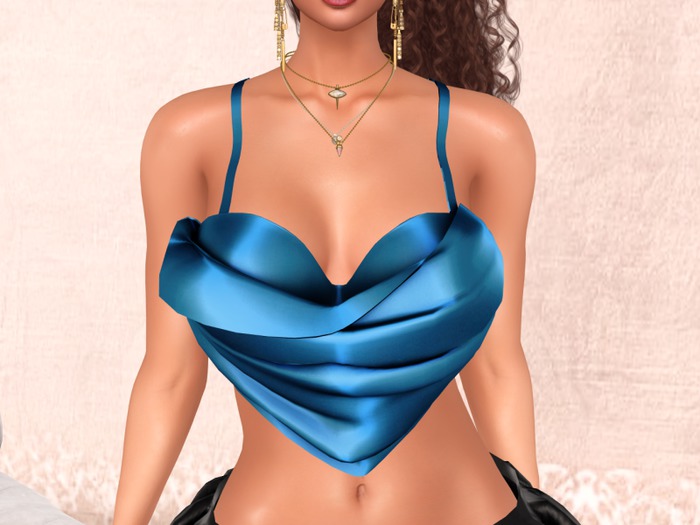 *{Junbug}* Princess Jasmine Top [Azure] - Maitreya