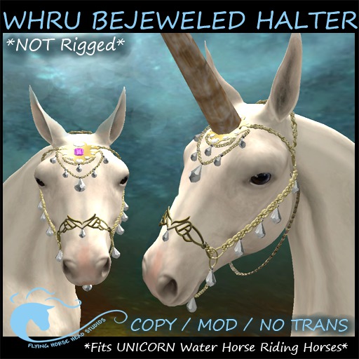 WH Riding Unicorn Bejeweled  Halter