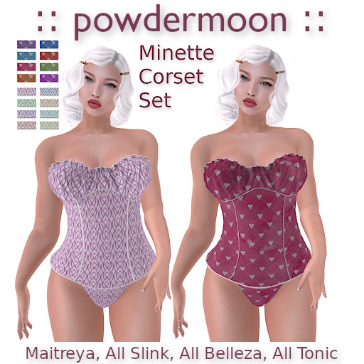 powdermoon - Minette Corset Set DEMO With HUD
