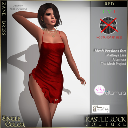 :KR: Zane Dress - Red