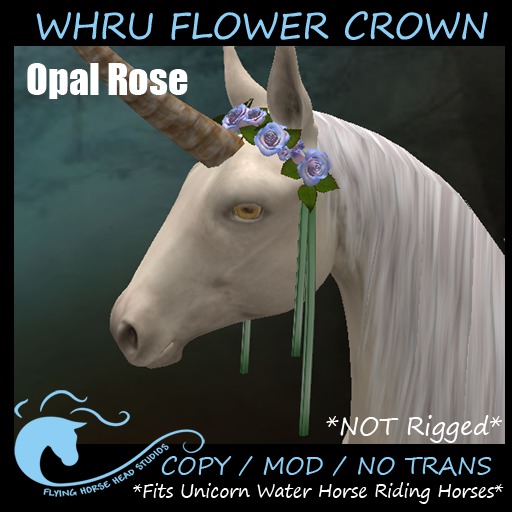 ~FHHS~ WHRU Rose Flower Crown- Opal