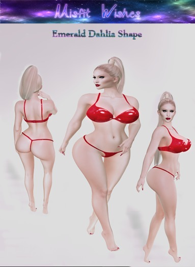 Emerald Dahlia Shape Misfit Wishes (Add & click unpack)