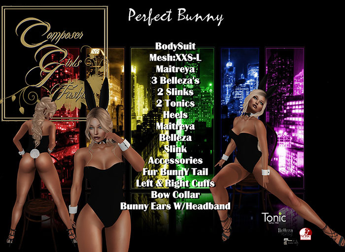 Second Life Marketplace !CGF*Perfect Bunny* Costume Outfit