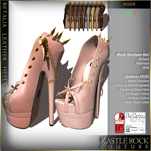 :KR: Retalia Heels - Nude (Add Me)