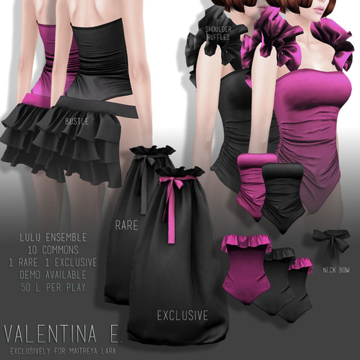 :V.e. Lulu Shoulder Ruffles Pink