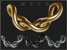 T-3D Creations [ Chain 3 Rings - Curved ] MESH - Full Perm -