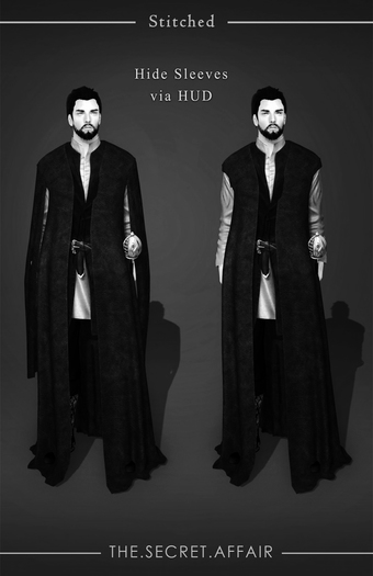 Luxurious Cape Black BOX