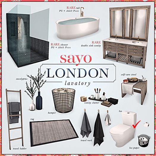 SAYO - London Lavatory Gacha - Shower - RARE