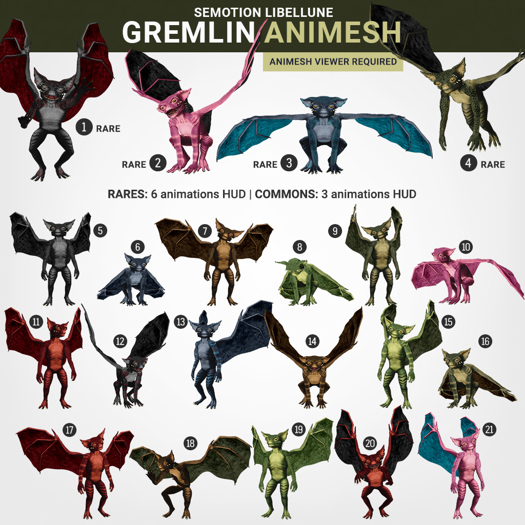 SEmotion Libellune Gremlin #2 RARE