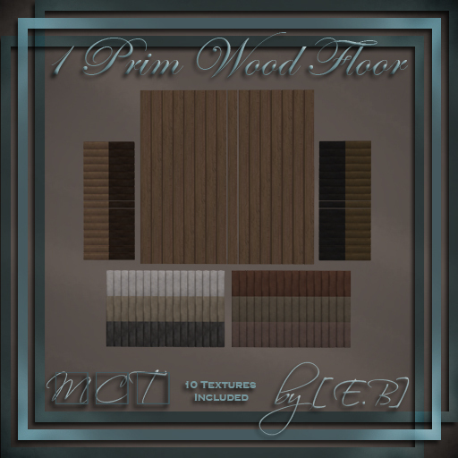 [E.B] 1 Prim Sculpted Wood Floor  v1.0 - Full Permission With Maps