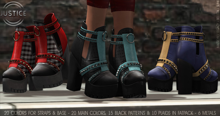 [JUSTICE] TORI PLATFORMS - FATPACK - WEAR ME