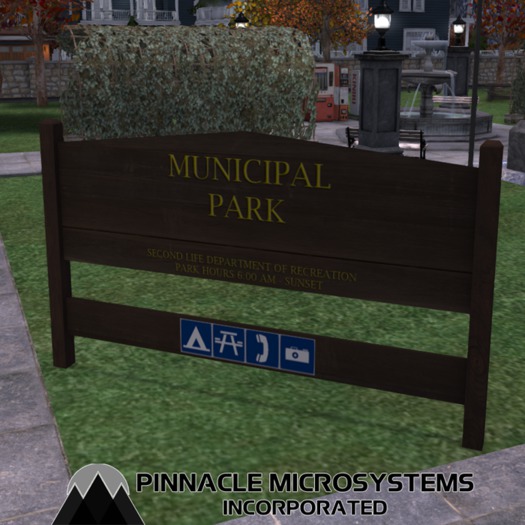 Municipal Park Sign