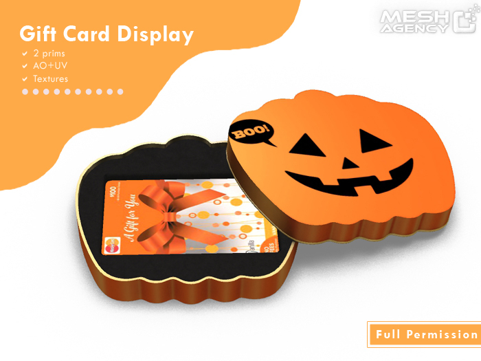 ::MA:: PUMPKIN Gift Card Display - FULL PERM