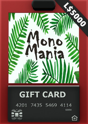 MONOMANIA - GiftCard L$5000