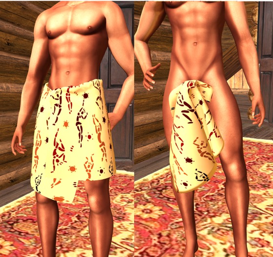 Body WrappedTowel Man stripable Dance