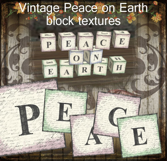 Xmas Peace block textures 