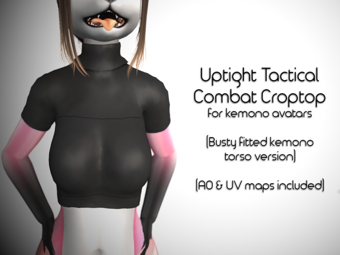 Fitted Kemono Torso Uptight Tactical Combat Croptop (Busty)