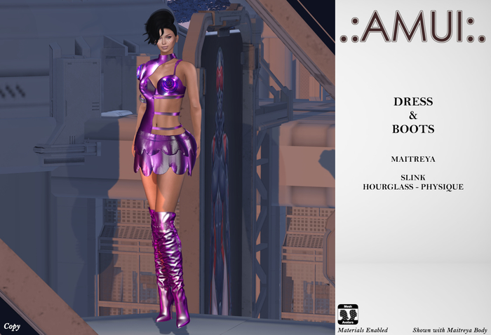 .:AMUI:. "Nyota" Fantasy Outfit (Maitreya/Slink)